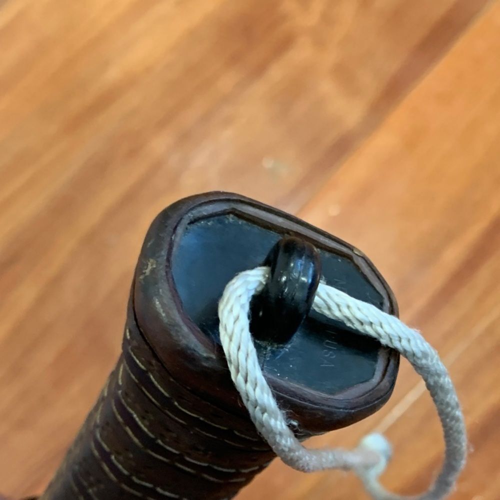 Vintage Brown Racquetball Racket - Picture 9 of 9